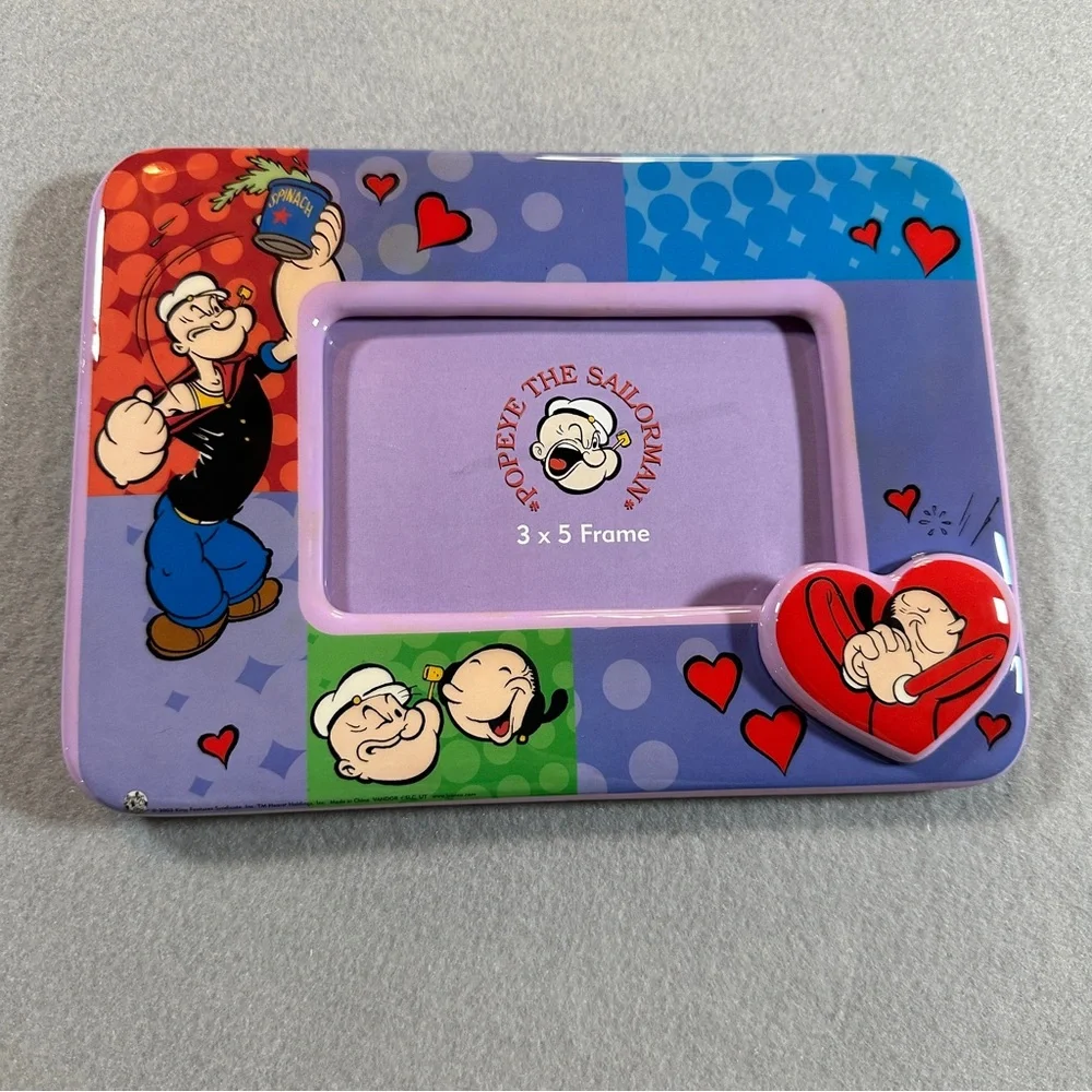POPEYE & OLIVE OYL‎ Decoupage Picture Frame 3 x 5 Vintage 2003 King Features NEW